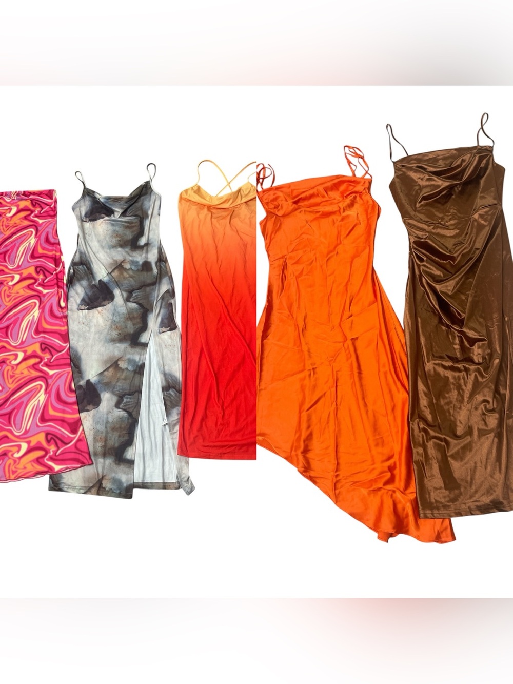 SHEIN Colorful Mixed Print Midi Dress Lot size M